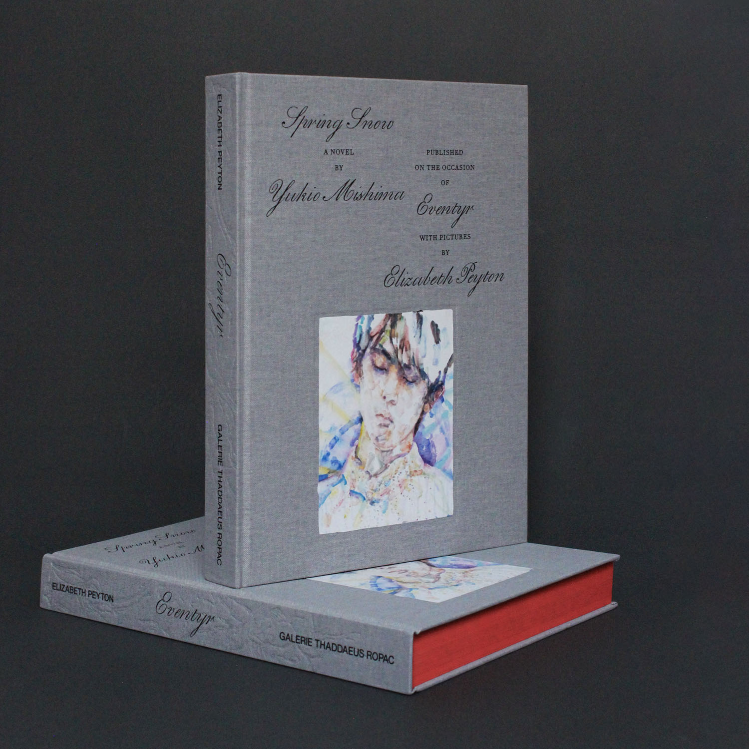 Elizabeth Peyton, Eventyr catalogue with Yukio Mishima’s Sprint Snow for Galerie Thaddaeus Ropac