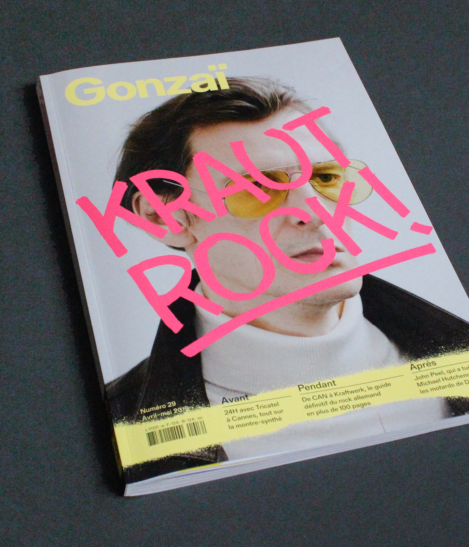 Gonzaï magazine, redesign for issue 29 Krautrock