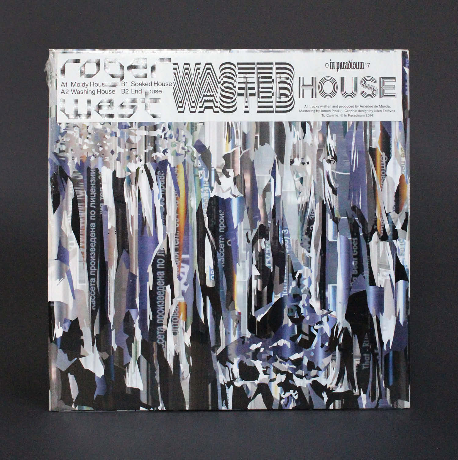 Roger West, record sleeve for Wasted House on In Paradisum