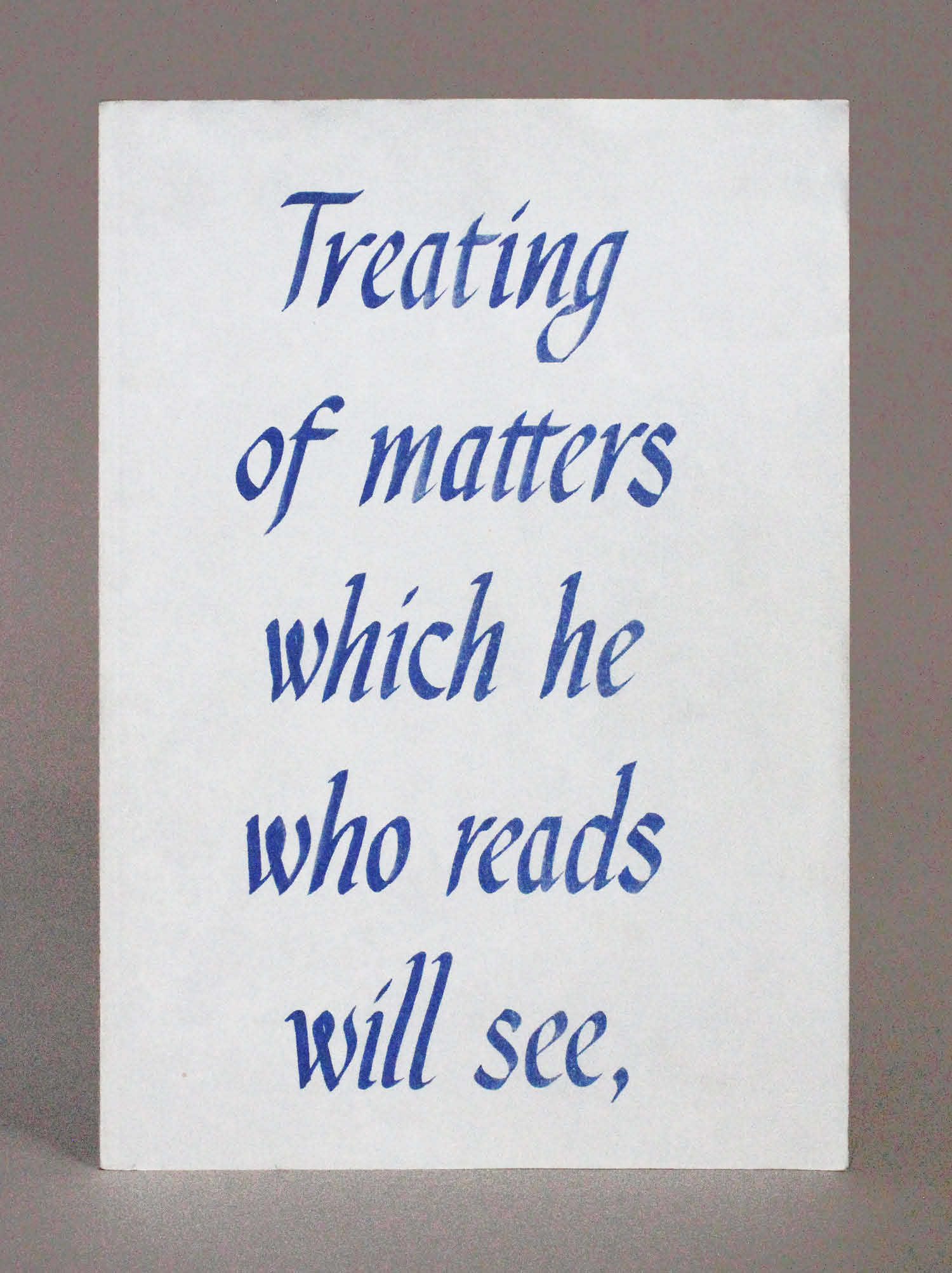 Cover design for Sara de Bondt, Treating of Matters Which He Who Reads Will See and He Who Listens to Them, When Read, Will Hear: Creative History, book for Royal College of Art